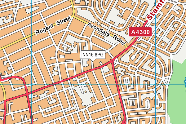 NN16 8PG map - OS VectorMap District (Ordnance Survey)