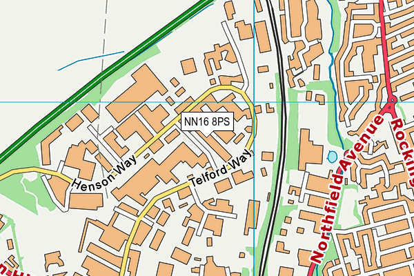 NN16 8PS map - OS VectorMap District (Ordnance Survey)