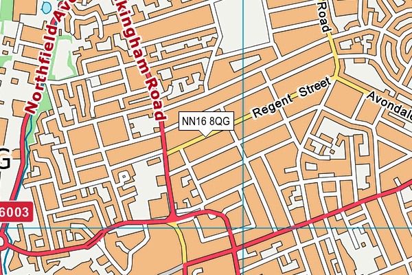 NN16 8QG map - OS VectorMap District (Ordnance Survey)