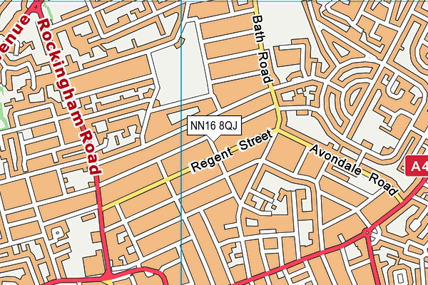 NN16 8QJ map - OS VectorMap District (Ordnance Survey)