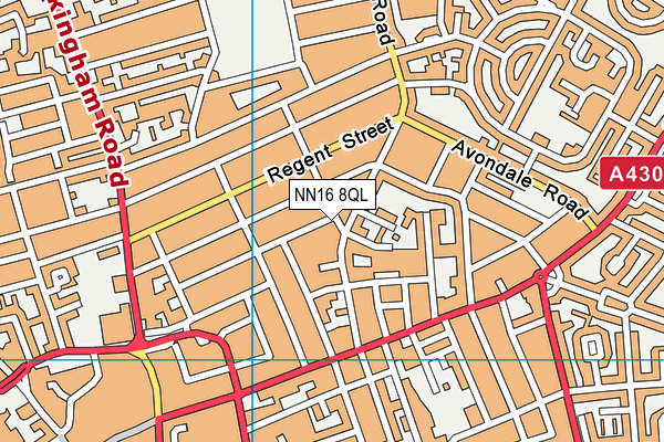 NN16 8QL map - OS VectorMap District (Ordnance Survey)