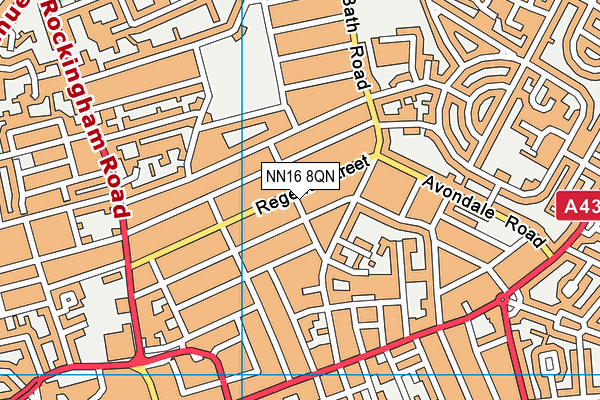 NN16 8QN map - OS VectorMap District (Ordnance Survey)