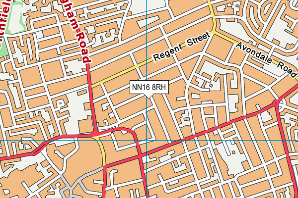 NN16 8RH map - OS VectorMap District (Ordnance Survey)