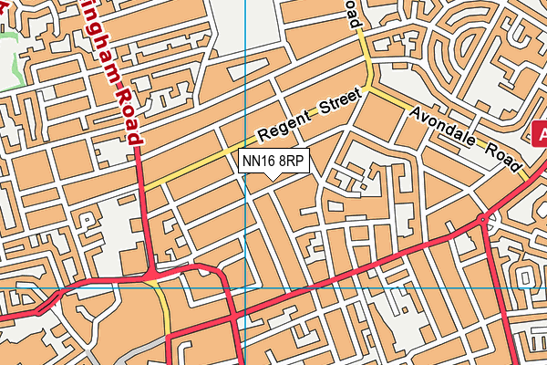 NN16 8RP map - OS VectorMap District (Ordnance Survey)