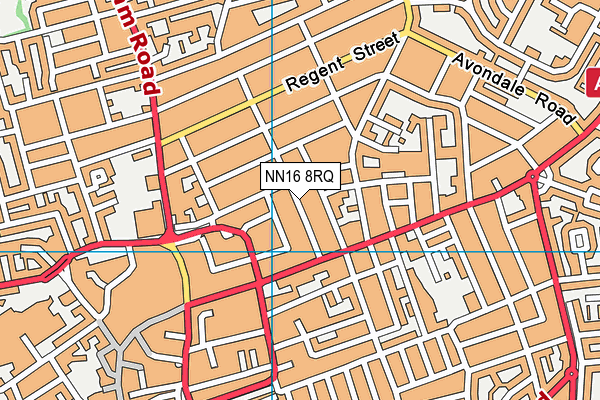 NN16 8RQ map - OS VectorMap District (Ordnance Survey)