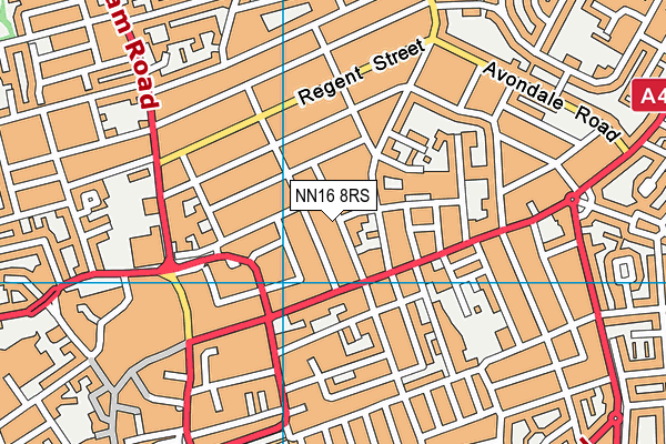 NN16 8RS map - OS VectorMap District (Ordnance Survey)