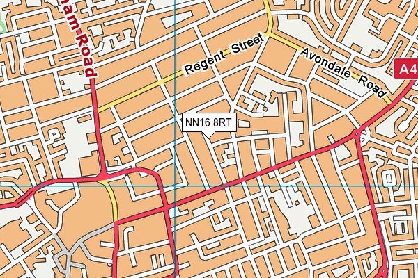 NN16 8RT map - OS VectorMap District (Ordnance Survey)