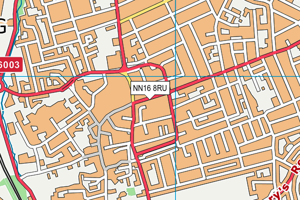 NN16 8RU map - OS VectorMap District (Ordnance Survey)
