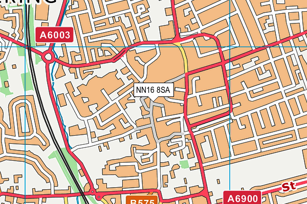 NN16 8SA map - OS VectorMap District (Ordnance Survey)