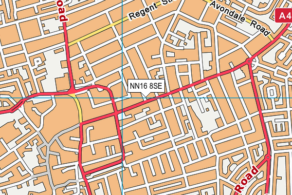 NN16 8SE map - OS VectorMap District (Ordnance Survey)