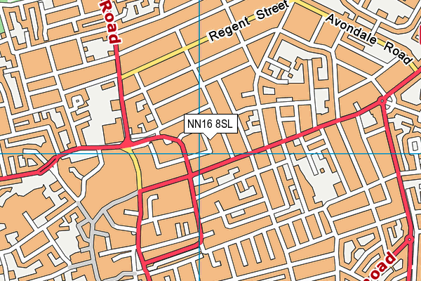 NN16 8SL map - OS VectorMap District (Ordnance Survey)
