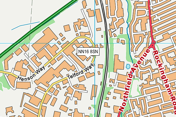 NN16 8SN map - OS VectorMap District (Ordnance Survey)