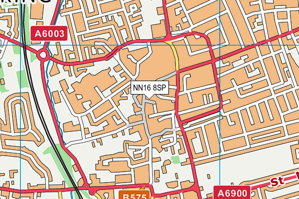 NN16 8SP map - OS VectorMap District (Ordnance Survey)