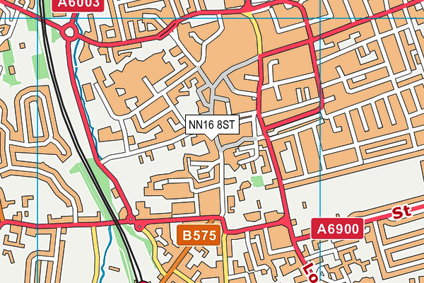 NN16 8ST map - OS VectorMap District (Ordnance Survey)