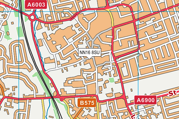 NN16 8SU map - OS VectorMap District (Ordnance Survey)