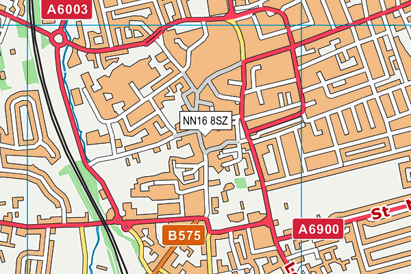 NN16 8SZ map - OS VectorMap District (Ordnance Survey)