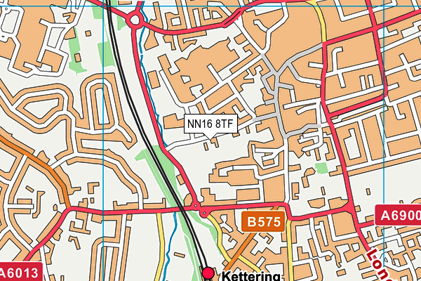 NN16 8TF map - OS VectorMap District (Ordnance Survey)