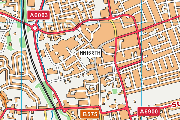 NN16 8TH map - OS VectorMap District (Ordnance Survey)