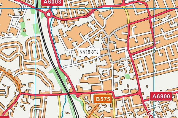 NN16 8TJ map - OS VectorMap District (Ordnance Survey)