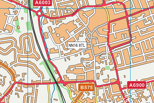NN16 8TL map - OS VectorMap District (Ordnance Survey)