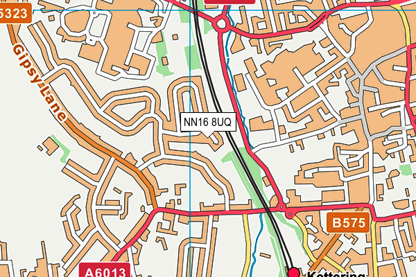 NN16 8UQ map - OS VectorMap District (Ordnance Survey)
