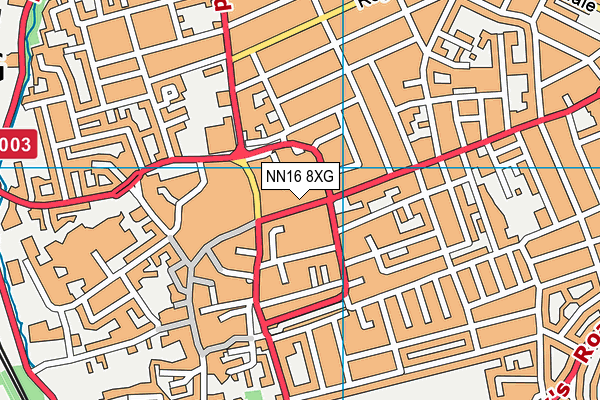 NN16 8XG map - OS VectorMap District (Ordnance Survey)