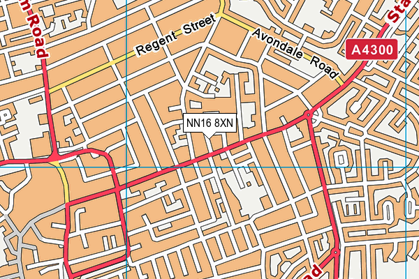 NN16 8XN map - OS VectorMap District (Ordnance Survey)