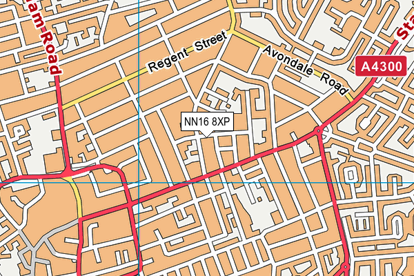 NN16 8XP map - OS VectorMap District (Ordnance Survey)