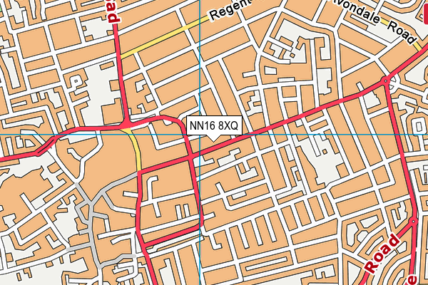 NN16 8XQ map - OS VectorMap District (Ordnance Survey)