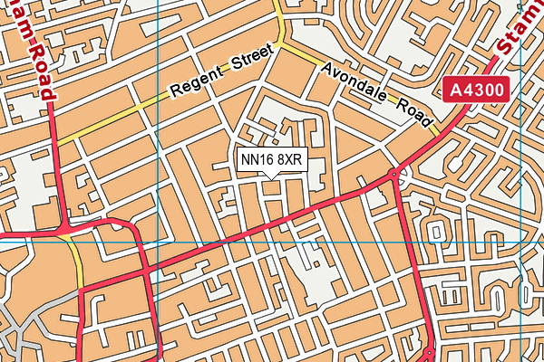 NN16 8XR map - OS VectorMap District (Ordnance Survey)