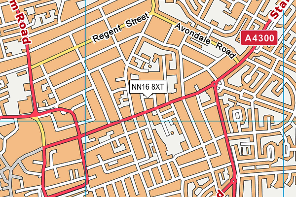 NN16 8XT map - OS VectorMap District (Ordnance Survey)