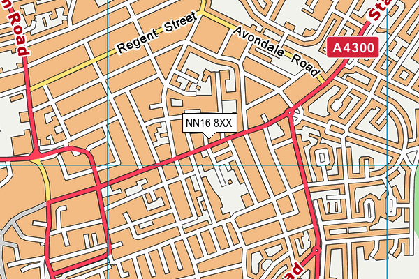 NN16 8XX map - OS VectorMap District (Ordnance Survey)