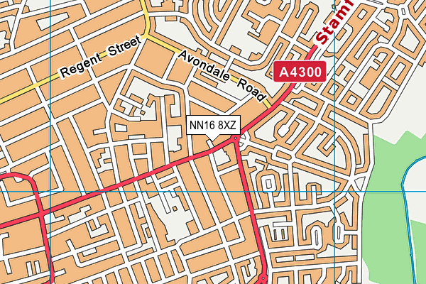 NN16 8XZ map - OS VectorMap District (Ordnance Survey)