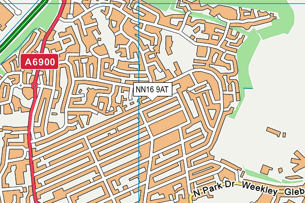 NN16 9AT map - OS VectorMap District (Ordnance Survey)