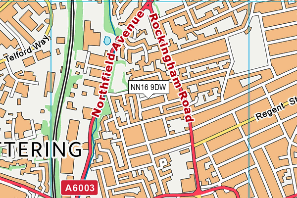 NN16 9DW map - OS VectorMap District (Ordnance Survey)