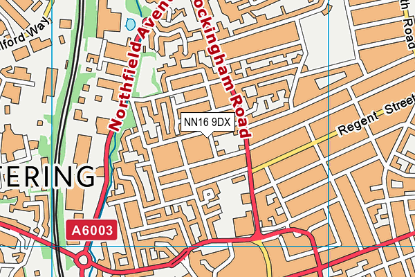 NN16 9DX map - OS VectorMap District (Ordnance Survey)