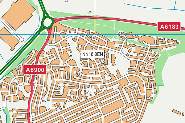 NN16 9EN map - OS VectorMap District (Ordnance Survey)