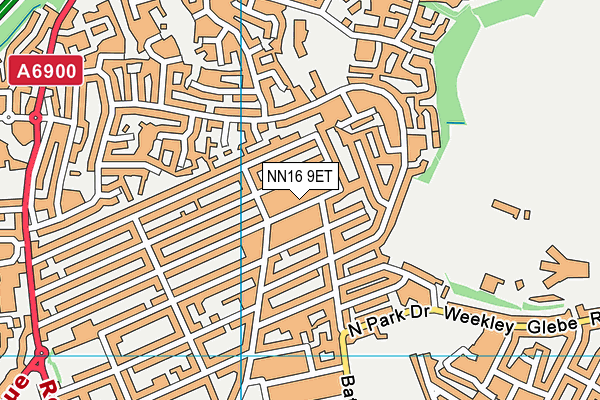 NN16 9ET map - OS VectorMap District (Ordnance Survey)