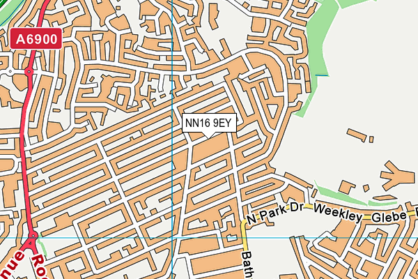 NN16 9EY map - OS VectorMap District (Ordnance Survey)