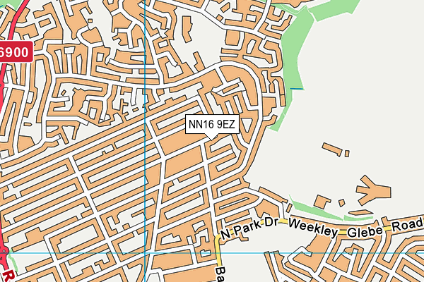 NN16 9EZ map - OS VectorMap District (Ordnance Survey)