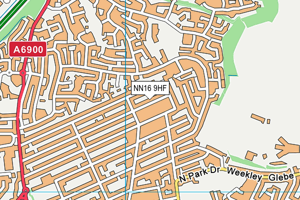 NN16 9HF map - OS VectorMap District (Ordnance Survey)