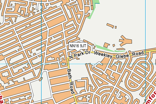 NN16 9JT map - OS VectorMap District (Ordnance Survey)