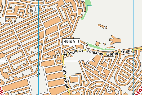 NN16 9JU map - OS VectorMap District (Ordnance Survey)