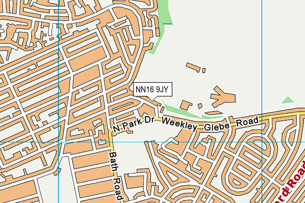 NN16 9JY map - OS VectorMap District (Ordnance Survey)