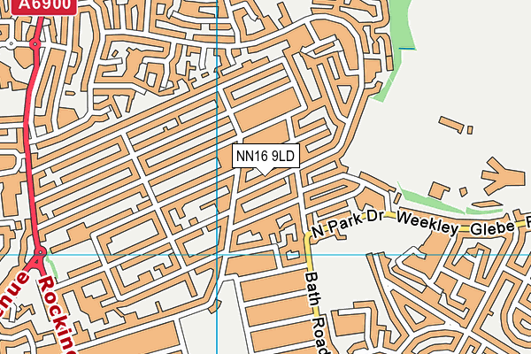 NN16 9LD map - OS VectorMap District (Ordnance Survey)