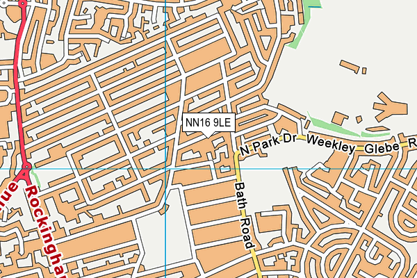 NN16 9LE map - OS VectorMap District (Ordnance Survey)