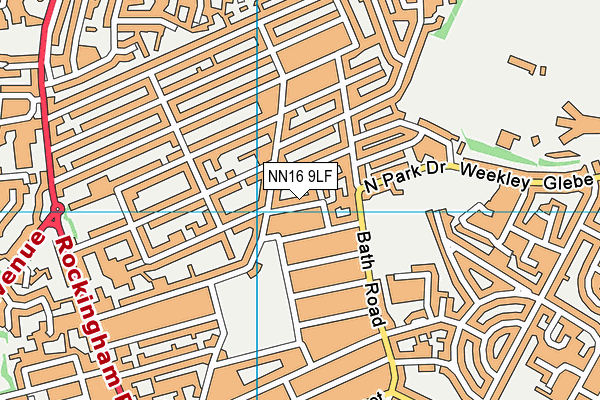 NN16 9LF map - OS VectorMap District (Ordnance Survey)