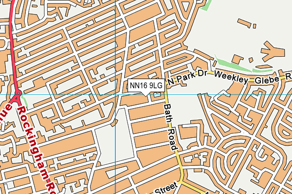 NN16 9LG map - OS VectorMap District (Ordnance Survey)