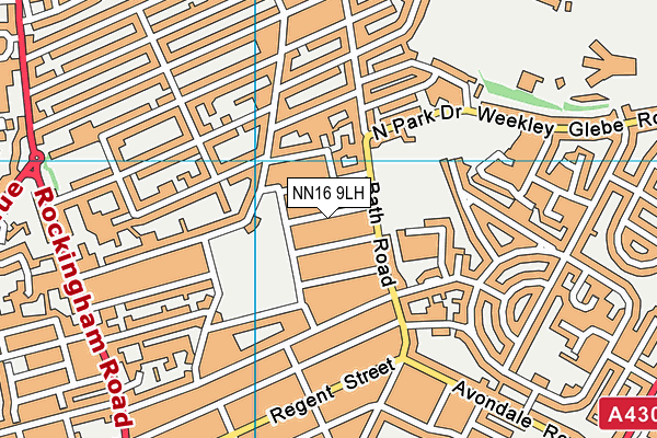 NN16 9LH map - OS VectorMap District (Ordnance Survey)