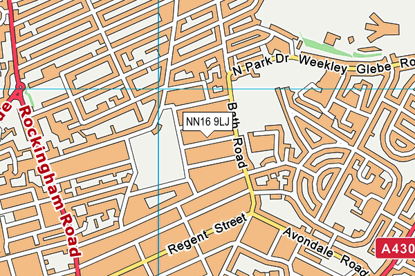 NN16 9LJ map - OS VectorMap District (Ordnance Survey)